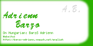 adrienn barzo business card