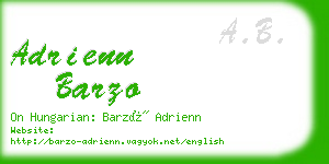 adrienn barzo business card